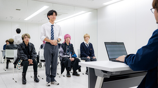 業界企業と連携したスカウトオーディション／現場実習